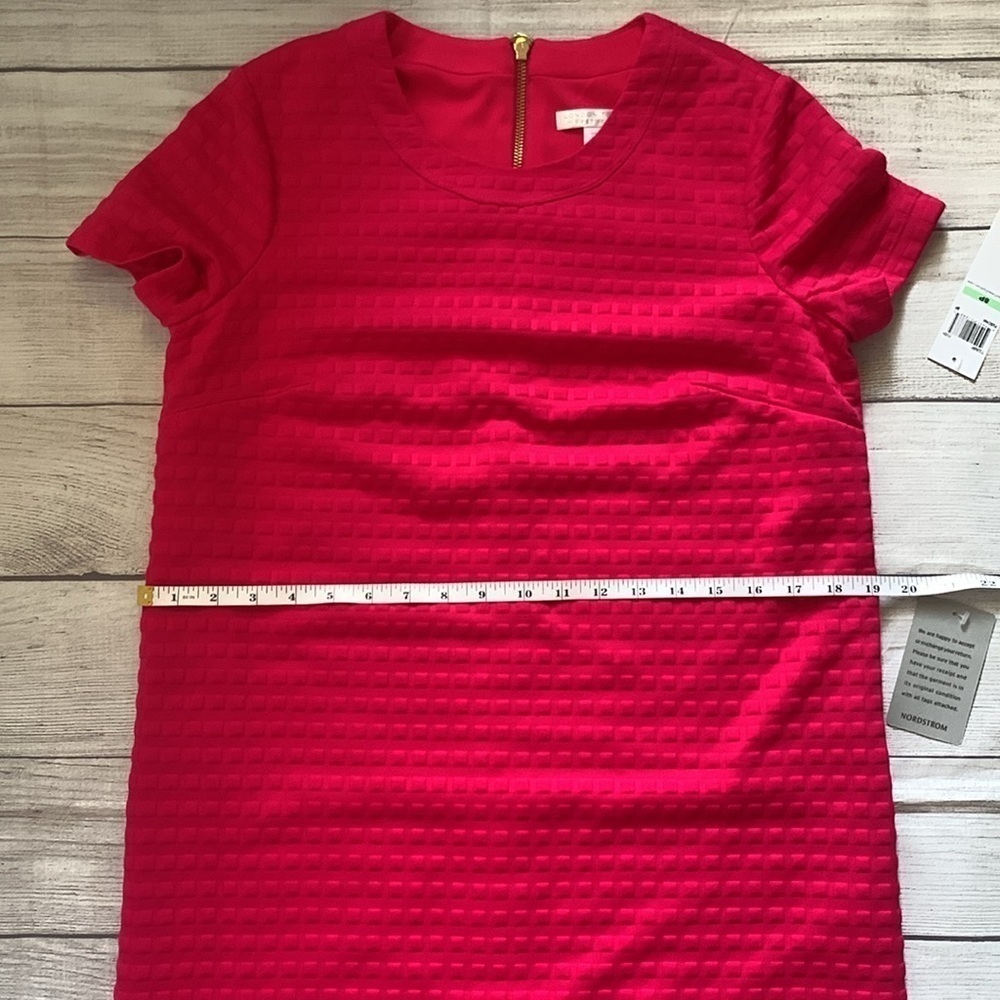 NWT Nordstrom London Times Petites Fuschia Shift Dress in Size 8P - Picture 9 of 10